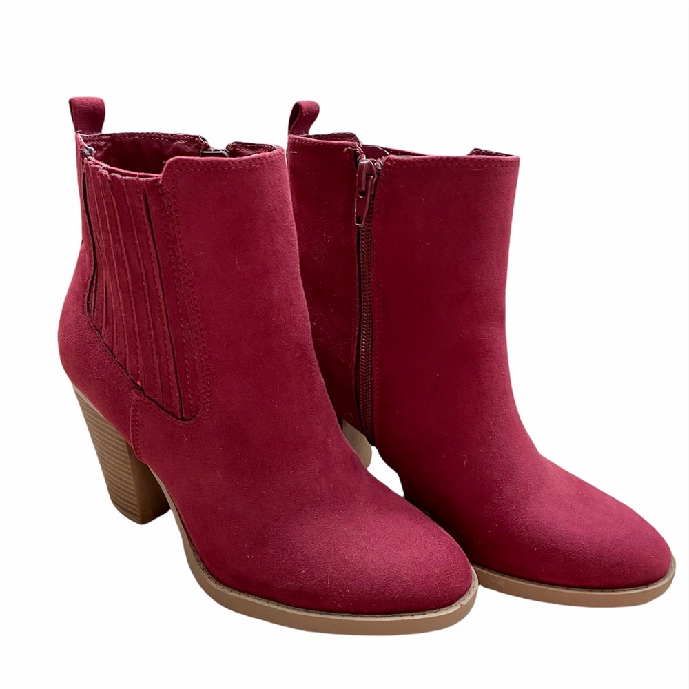 Women’s Burgundy Ankle Boots